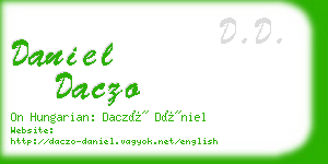 daniel daczo business card